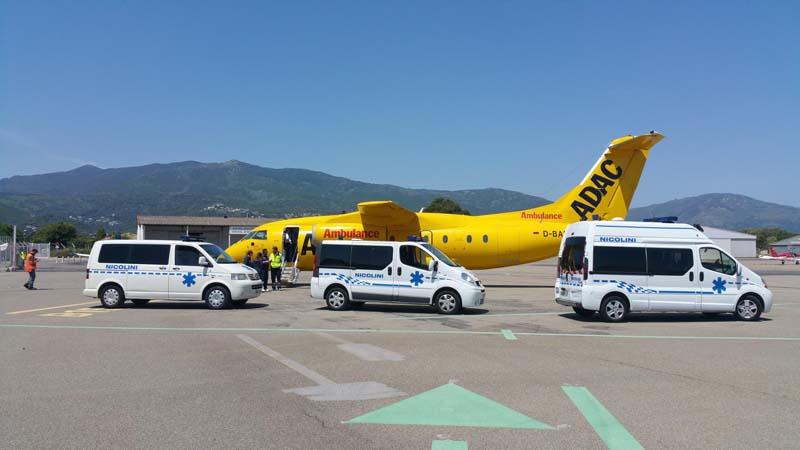 Transport sanitaire, Corse